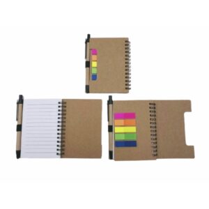 CADERNO DE ANOTAÇÃO COM CANETETA EM KRAFT - ARTES VISUAIS ITABAIANA