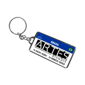CHAVEIRO C3 PLACA DE CARRO MERCOSUL PERSONALIZADO - ARTES VISUAIS