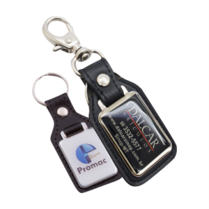 CHAVEIRO EM METAL E COURO COM ARGOLA PERSONALIZADO C4 COMPLETO - ARTES VISUAIS